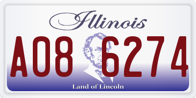 IL license plate A086274