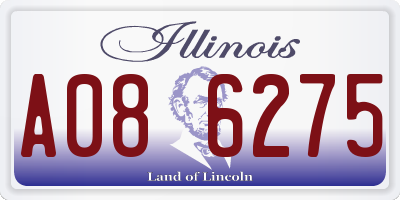 IL license plate A086275