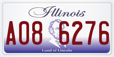 IL license plate A086276