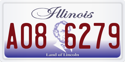 IL license plate A086279