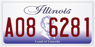 IL license plate A086281