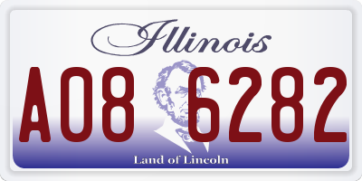IL license plate A086282
