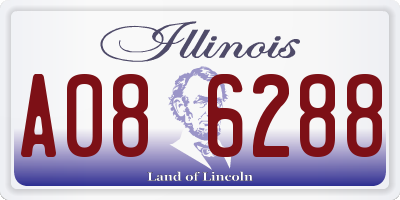 IL license plate A086288
