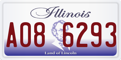 IL license plate A086293