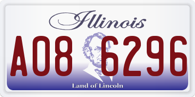 IL license plate A086296