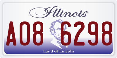 IL license plate A086298