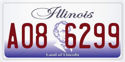 IL license plate A086299