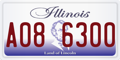 IL license plate A086300