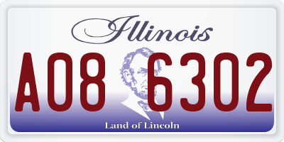 IL license plate A086302