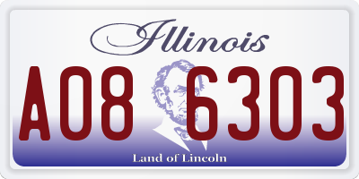 IL license plate A086303