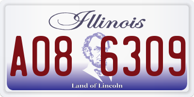 IL license plate A086309