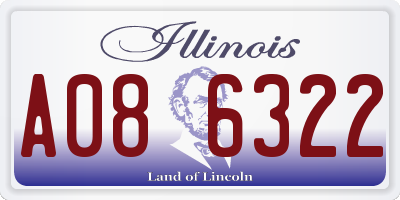 IL license plate A086322