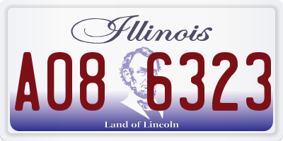 IL license plate A086323