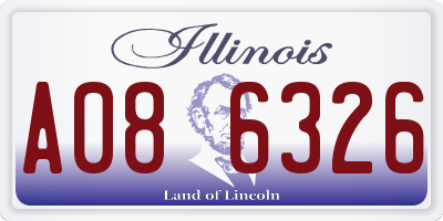 IL license plate A086326
