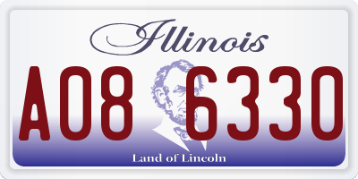 IL license plate A086330