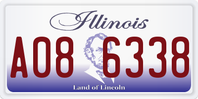 IL license plate A086338