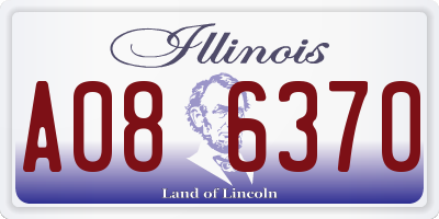 IL license plate A086370