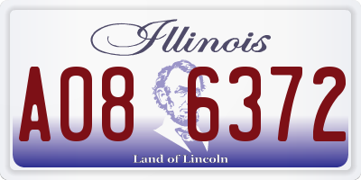 IL license plate A086372