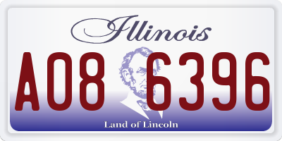 IL license plate A086396