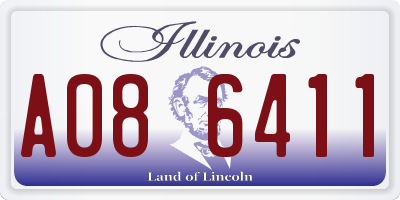 IL license plate A086411