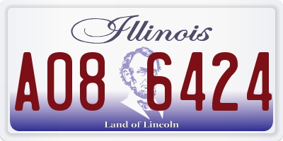 IL license plate A086424