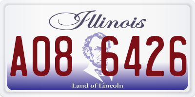 IL license plate A086426