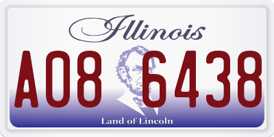 IL license plate A086438