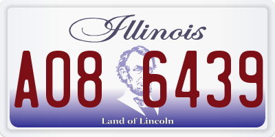IL license plate A086439