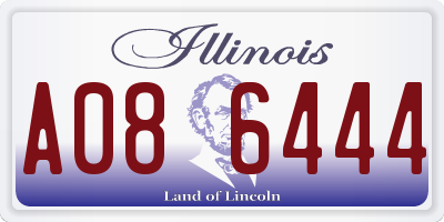 IL license plate A086444