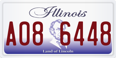 IL license plate A086448