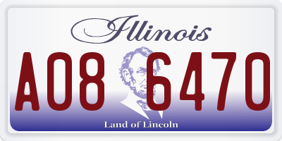 IL license plate A086470