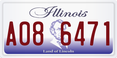 IL license plate A086471