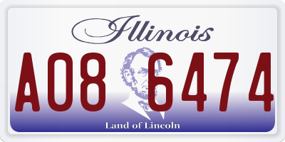 IL license plate A086474