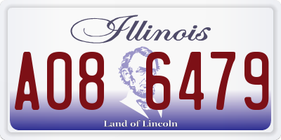 IL license plate A086479