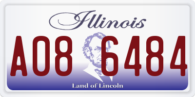 IL license plate A086484