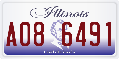 IL license plate A086491