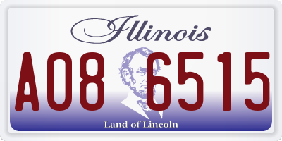 IL license plate A086515
