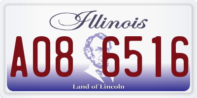 IL license plate A086516