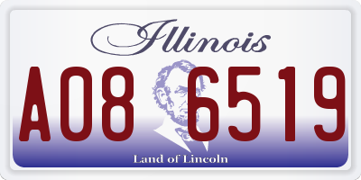 IL license plate A086519