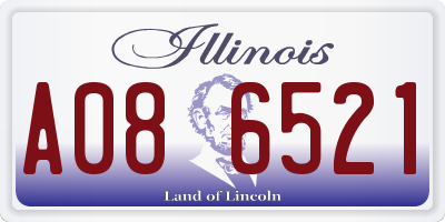 IL license plate A086521