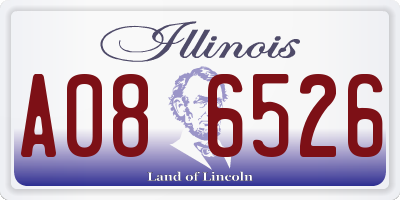 IL license plate A086526