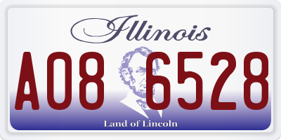 IL license plate A086528