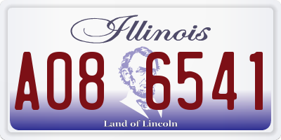 IL license plate A086541