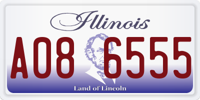 IL license plate A086555