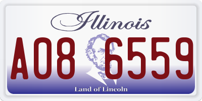 IL license plate A086559