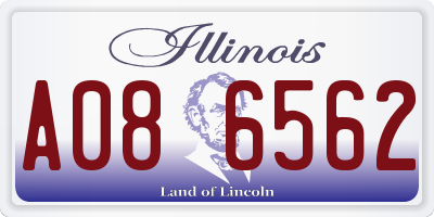 IL license plate A086562