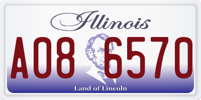 IL license plate A086570