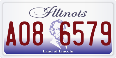 IL license plate A086579