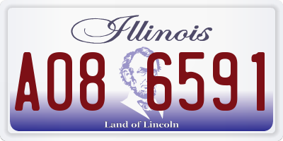 IL license plate A086591