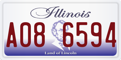 IL license plate A086594